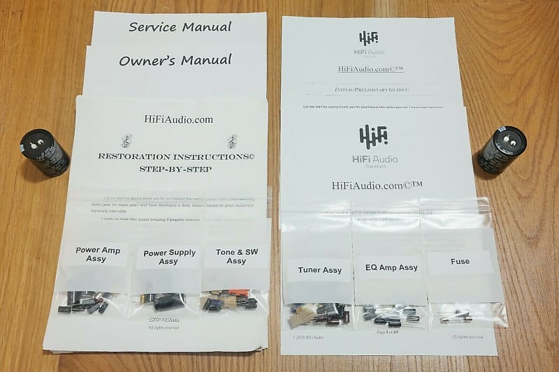 Marantz 2226 restoration kit filter capacitor repair rebuild fix  			