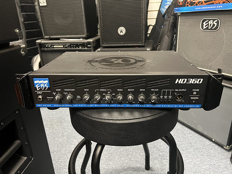 EBS HD360 30th Anniversary Edition Solid State Bass Amplifier Head - Black. Excellent condition! image 1