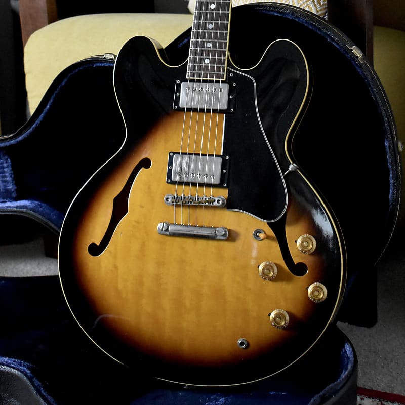 1981 Tokai ES100R Sunburst w/OHSC, Japan, ’59 ES-335, Long Guard, MIJ, Lawsuit, Lacquer image 1