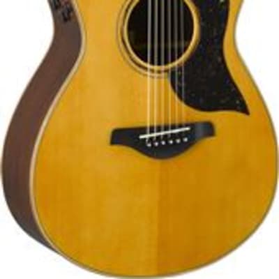 Yamaha AC5R Concert Acoustic Electric Guitar Vintage Natural with Case image 1