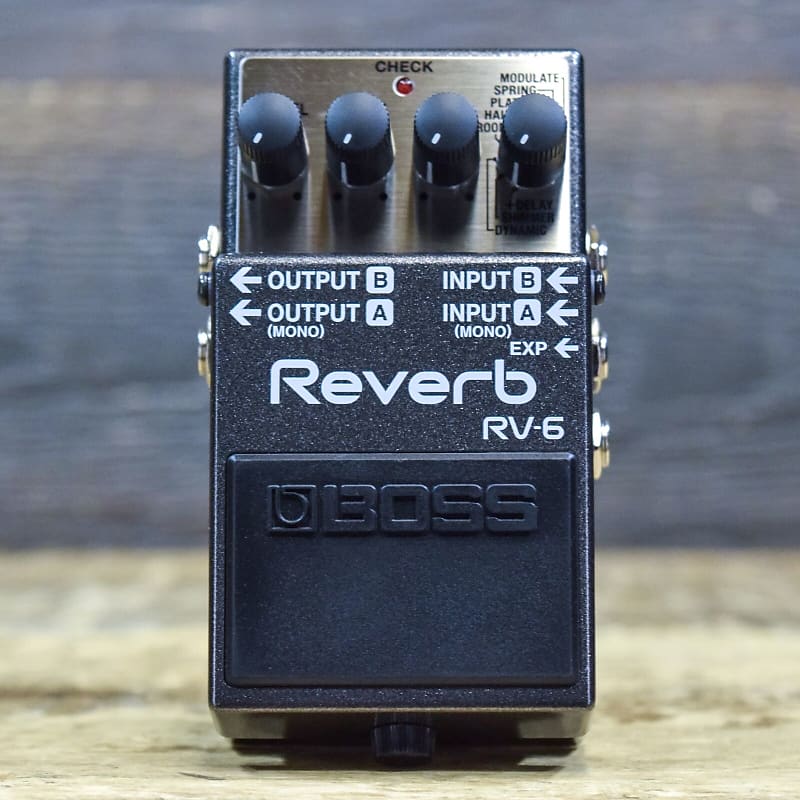 Boss RV-6 Reverb 8-Sound Modes Studio-Grade Compact Digital Reverb Effect Pedal image 1