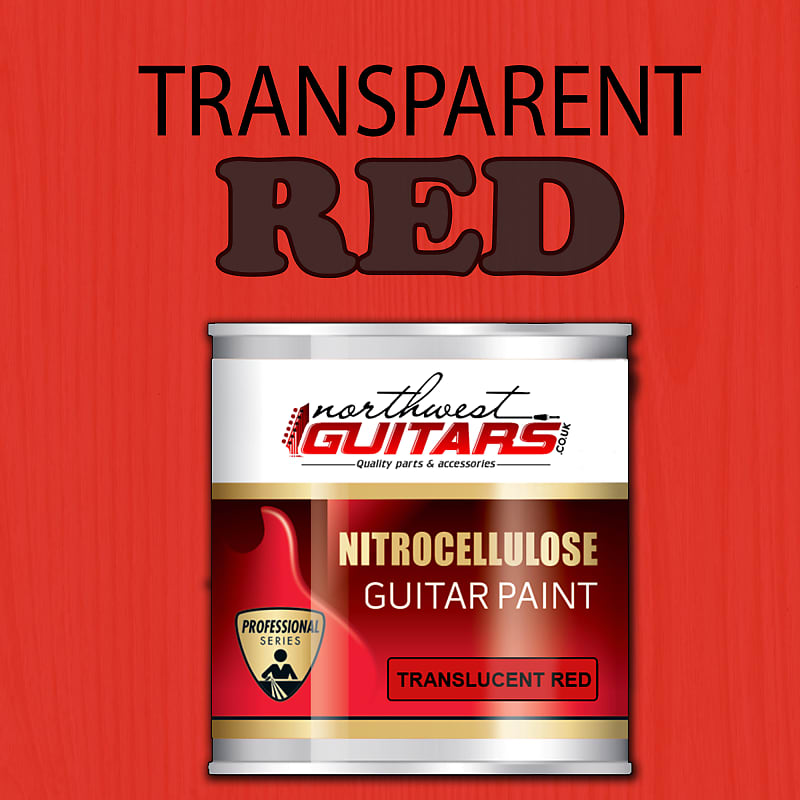 Translucent Red Nitrocellulose Guitar Paint / Lacquer 250ml Reverb