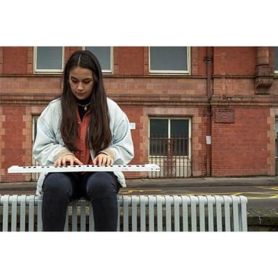 Carry-on FOLDPIANO49 49-Key Collapsible Folding Piano Keyboard, White image 4