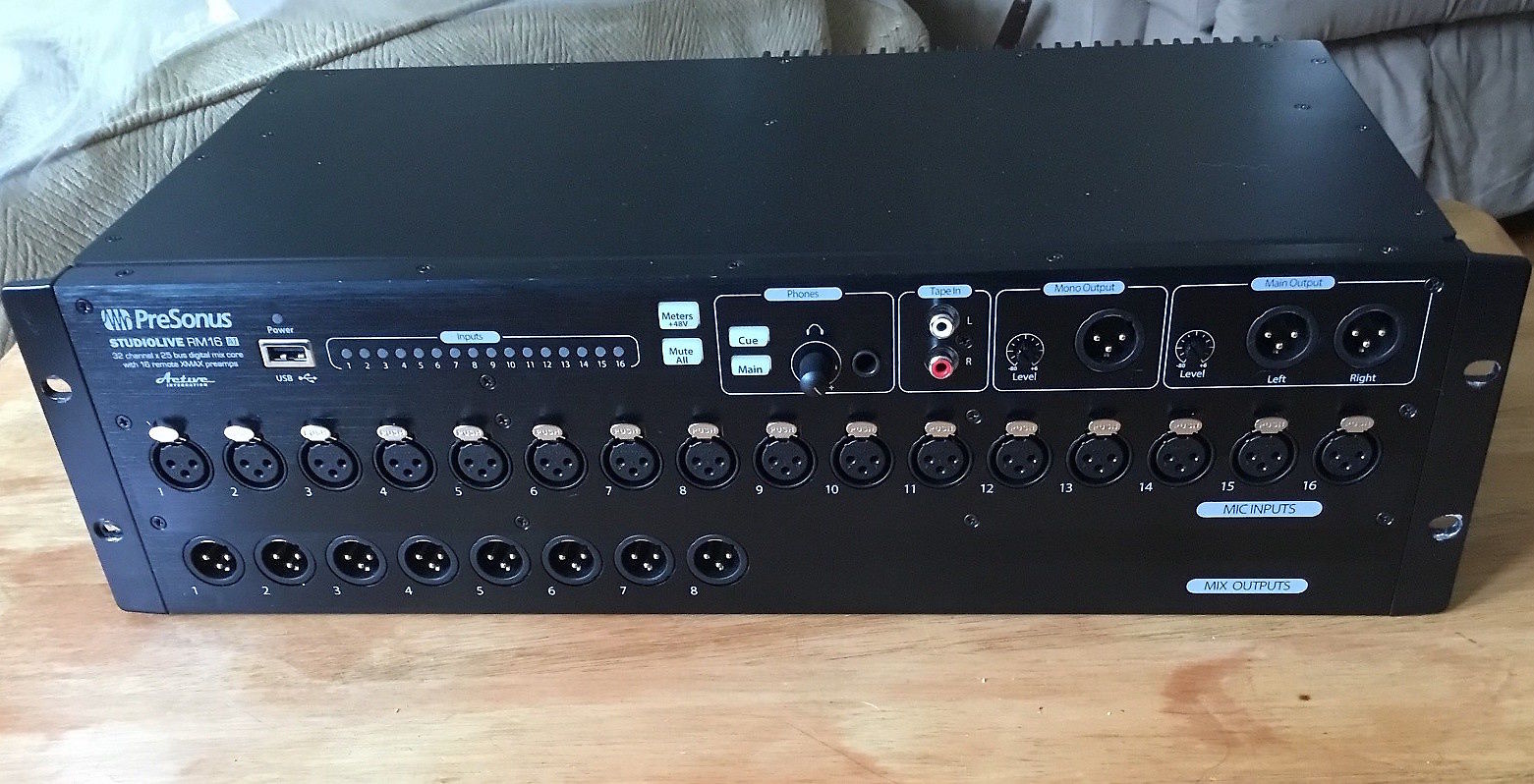 PreSonus StudioLive RM16AI Rackmount 16Channel Digital Mixer Reverb