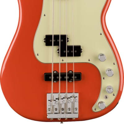 Fender Player Plus Precision Electric Bass. Maple Fingerboard, Fiesta Red image 1