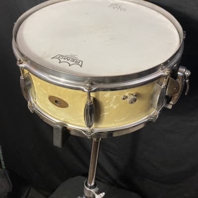 Rikki Rocket's Poison, Slingerland 5x14" Radio King Snare Drum 1951 - Marine Pearl image 9