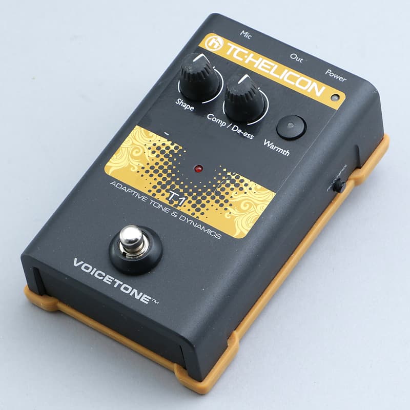 TC Helicon Voicetone T1 Adaptive Tone & Dynamics Vocal Effects Pedal P-23307