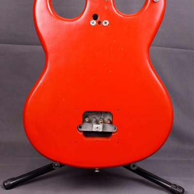 1960s Vintage Burns Baldwin Baby Bison Bass Red Made in England image 5