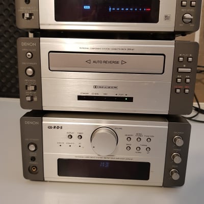 Set DENON Minidisc DMD-M7 Receiver UDRA-M7 Tape Deck DRR-M71998 - Grey Metal image 2