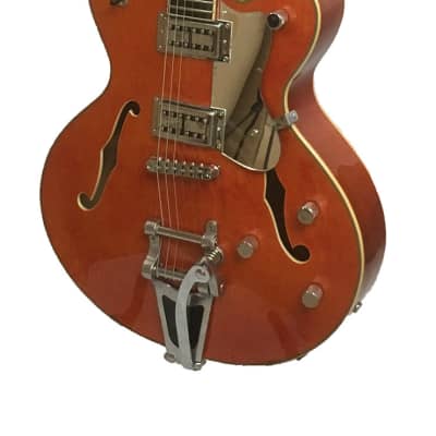 Alden AD Western Star Semi Acoustic Guitar Classic Orange Jazz Archtop Hollow Body Electric Guitar image 4
