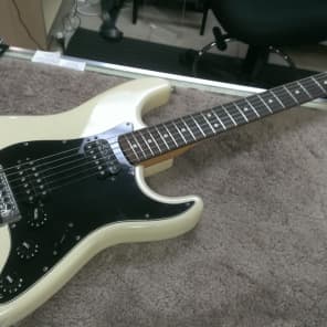 Fender Olympic White Standard Stratocaster with Floyd Rose and OHSC image 1