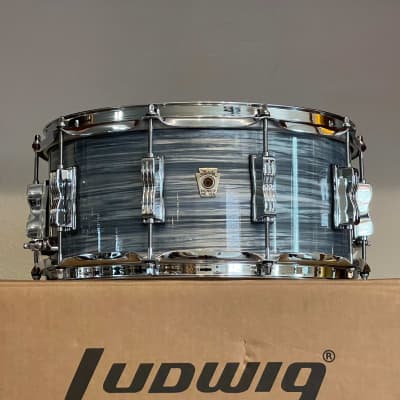 Ludwig 4x14 Classic Maple Snare - Blue Oyster Pearl | Reverb