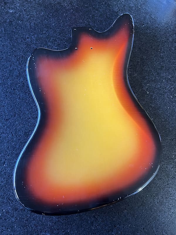 MJT Jaguar Body 3-tone Burst Nitro Laquer | Reverb