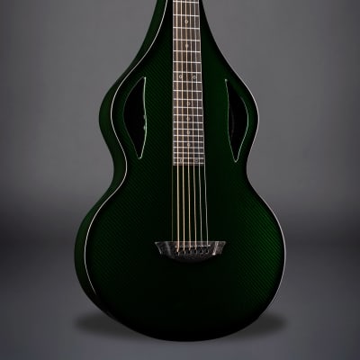 Emerald Solace | Weissenborn Style Carbon Fiber acoustic Lap Steel Guitar image 4