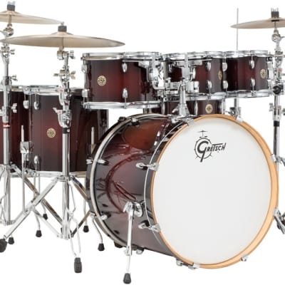 Gretsch Drums Catalina Maple CM1-E826P 7-piece Shell Pack with Snare Drum - Deep Cherry Burst image 1