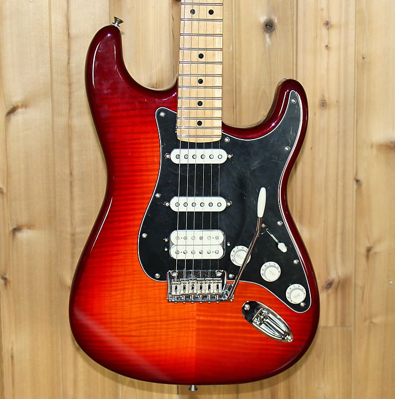 Fender player stratocaster plus top aged cherry burst deals
