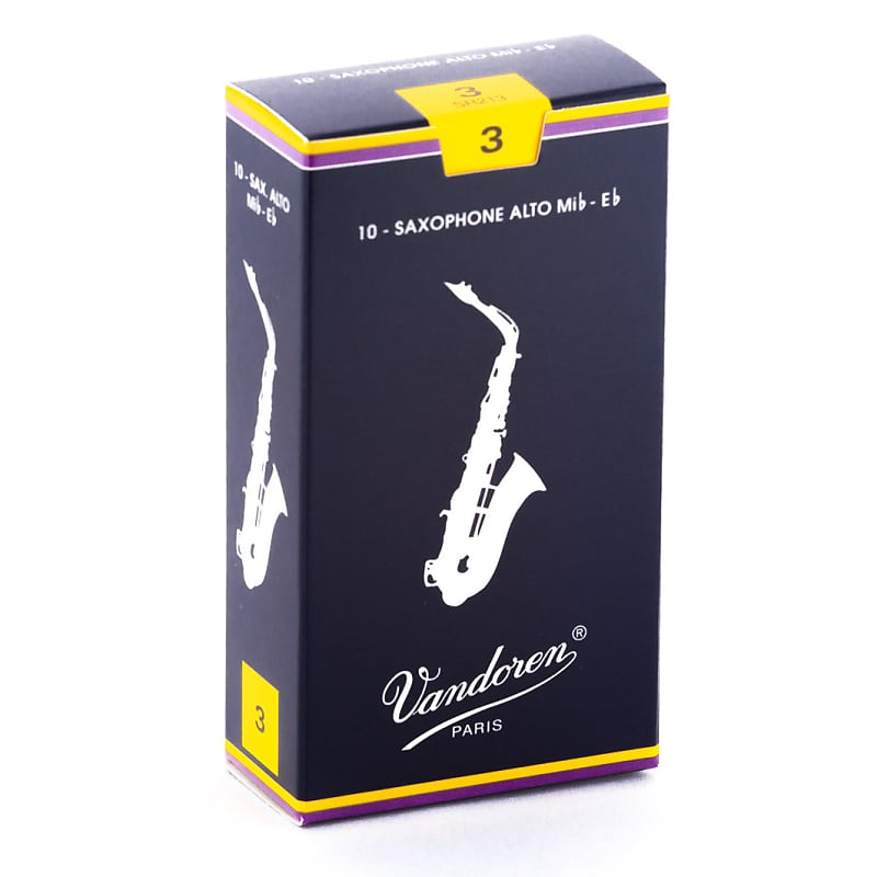 Vandoren Traditional Alto Saxophone 10-Pack of 3 Reeds image 1