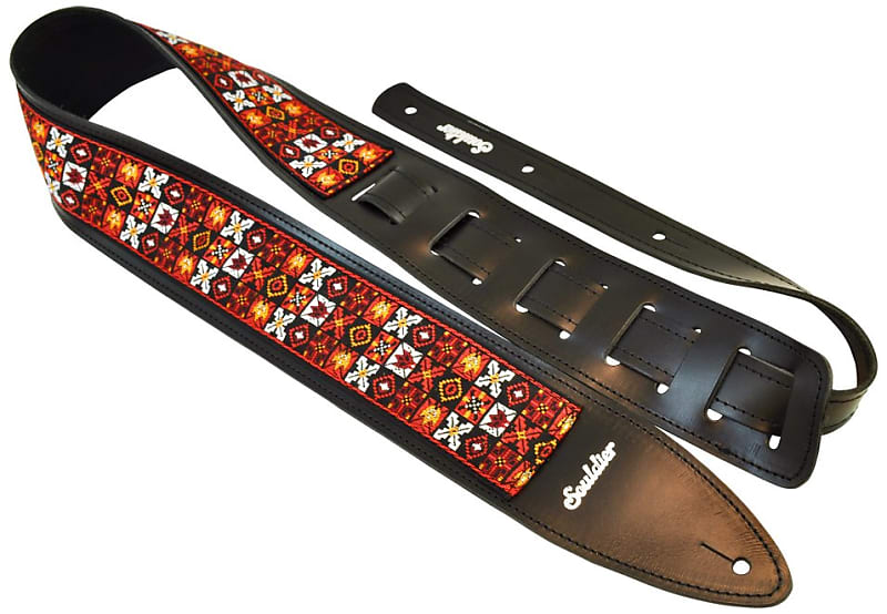 Souldier Woodstock Red Torpedo Guitar Strap *Free Shipping in the US* image 1