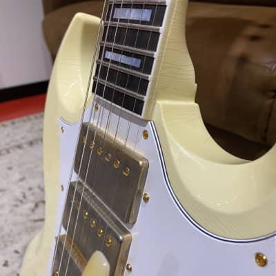 Gibson Custom Limited Edition Jimi Hendrix 1967 SG Custom 2020 Aged Polaris White image 8