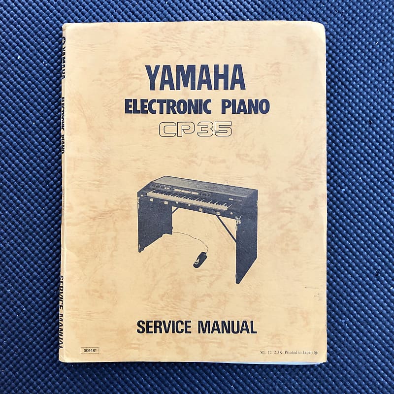 Yamaha Cp35 1981 electric piano service manual Reverb