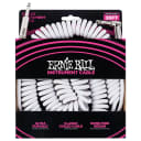 Ernie Ball 30' Coiled Straight/Angle Instrument Cable 6045 White