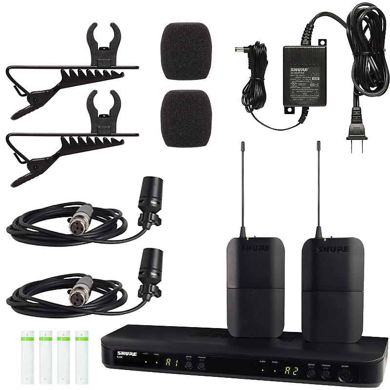 Shure BLX188 CVL Dual Presenter Wireless Microphone System w