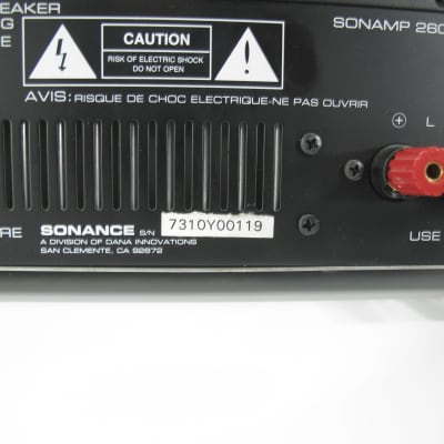 Sonance Sonamp 260 60 WPC 2 Channel Home Theater Stereo Power Amplifier image 5