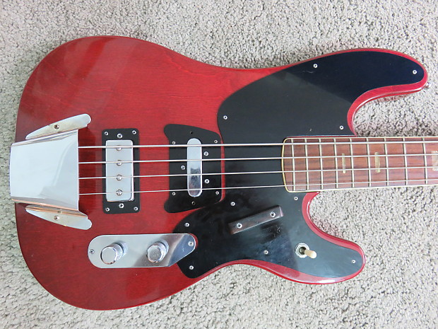 Vintage 1970s Ampeg Big Stud GEB 750 Bass MIJ Japan Red