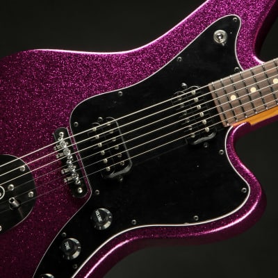 Suhr Eddie's Guitars Exclusive Roasted Classic JM Mastery - Magenta Sparkle image 14