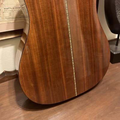 Vintage Sigma DM-5 - Dreadnought Mahogany Acoustic Guitar w/ Travel Case, Same Day QuikShip image 7