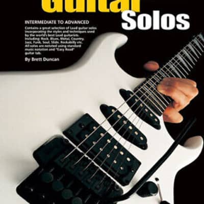 Learn How To Play Guitar - Solos for Lead Guitar - Lesson Music Book & CD - J5 X- for sale