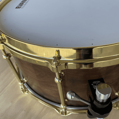 Holst Drumworks Custom Walnut 7x14 Snare Drum image 3