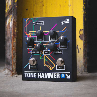 Aguilar Limited Edition Tone Hammer Bass Preamp / DI Direct Box Pedal, LTD Brooklyn Subway image 2