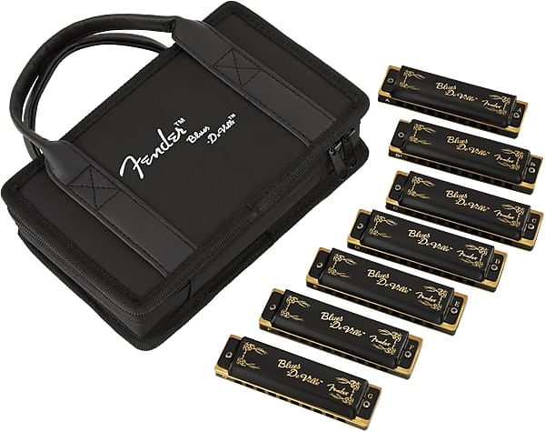 FENDER - Blues DeVille Harmonica Pack of 7 with Case - 0990702049