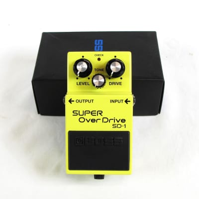 Boss SD-1 Super Overdrive Early MIT Taiwan JRC4558DD Chip 