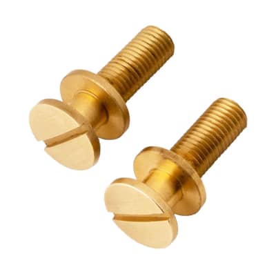 PRS Stoptail Studs (2) Metric Unplated Polished Brass 101688:001