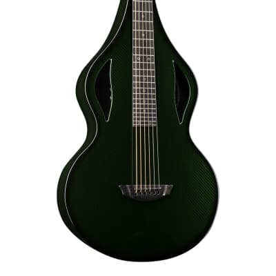 Emerald Solace | Weissenborn Style Carbon Fiber acoustic Lap Steel Guitar image 3