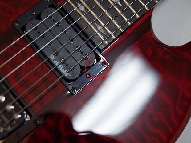 BC RICH Mockingbird ST electric LEFT-HANDED GUITAR Red