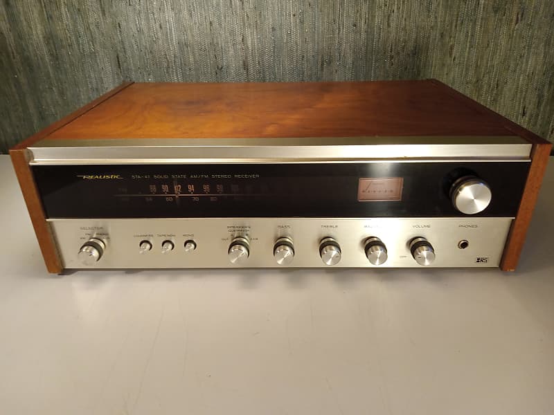 Realistic STA-47 Vintage 70s Stereo Receiver Japan Wood | Reverb