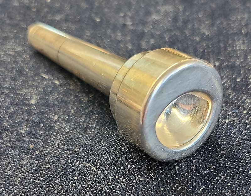 Asymmetric Lead 342 trumpet mouthpiece Silver Plate Reverb