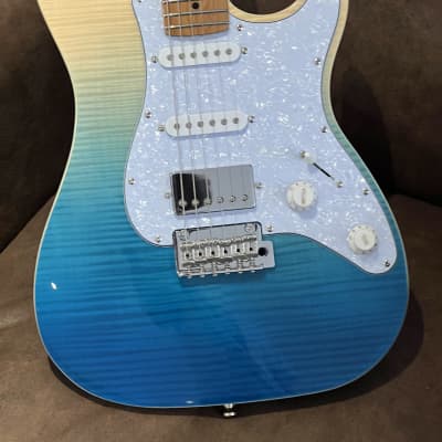 Jet Guitars JS-450 2021 Transparent Blue image 2
