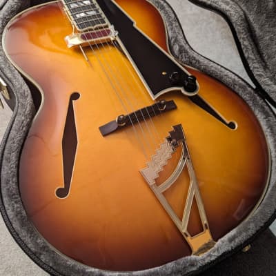 D'Angelico Style B Archtop Acoustic/Electric, w/case, setup, shirt, & shipping for sale