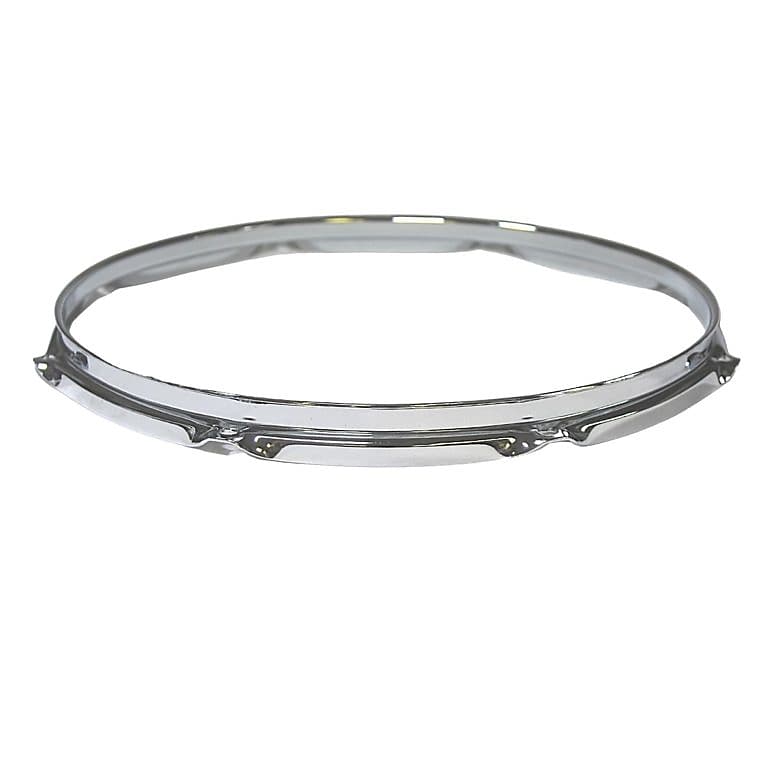 18" 8 lug chrome triple flange drum hoop All sizes and colors available. image 1