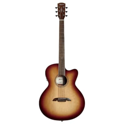 Alvarez ABT60CESHB Baritone Shadowburst Acoustic Electric Guitar w/LR Baggs image 2