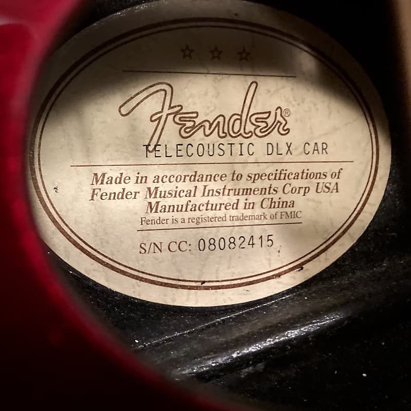 ⭐️Fender⭐️telecoustic DLX⭐️エレアコ⭐️ Rare Wood Fender Telecoustic Deluxe Candy Apple Red Tele