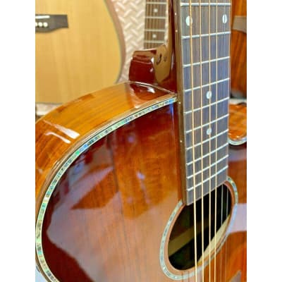 Freshman Limited Edition 'Koa' Cutaway Electro Acoustic Guitar. P/N FALTDKOAOC image 4