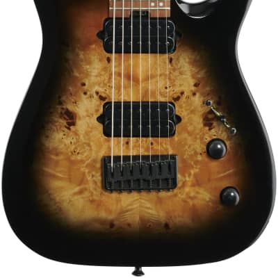 Jackson HT7P Pro Misha Mansoor Electric Guitar, 7-String, Black Burst image 2