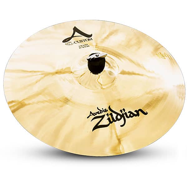 Zildjian A20515 17" A Custom Crash Brilliant Drumset Cymbal with Low to Medium Pitch image 1
