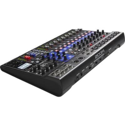 Zoom LiveTrak L-12 - 12-Channel Digital Mixer & Multitrack Recorder & KRK RP5G3-NA Rokit 5 Generation 3 Powered Studio Monitor - Pair + (2) TRS to TRS 15FT EA image 5