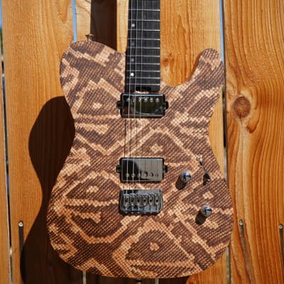 ESP USA TE-II Hardtail Snakeskin 6-String Electric Guitar w/ Form Fit Case (#4 of 10 Made Worldwide) image 13